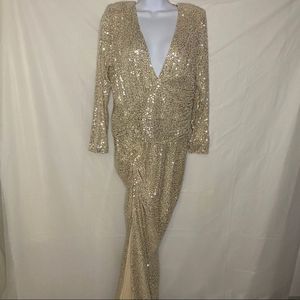 Fashion Nova Sequin Maxi Dress Size L